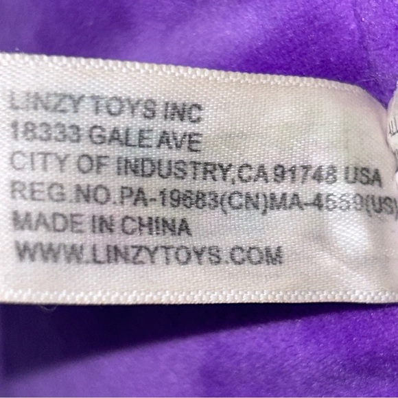 Purple Eggplant Smoochy Pals Very Soft & Squishy Foodie Plush by Linzy‎ Toys - Picture 10 of 13